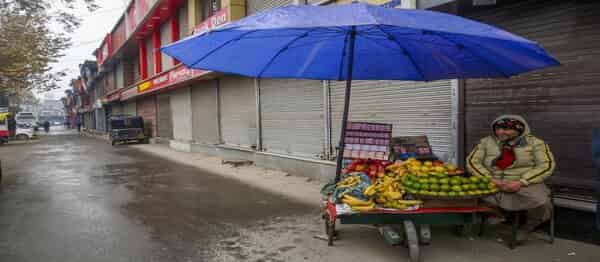 Shops, businesses shut for third consecutive day in J&K